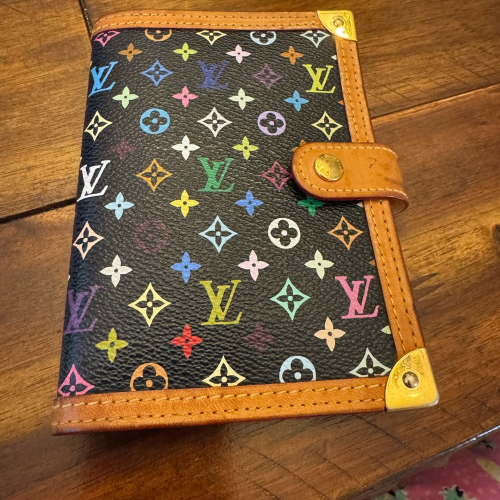 Louis Vuitton Black Multicolor Monogram Pm Agenda